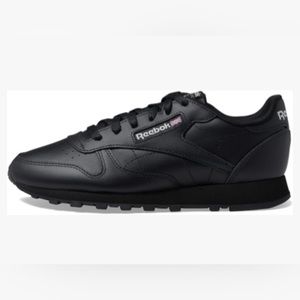 Reebok 059503 Black leather sneaker tennis shoe 11